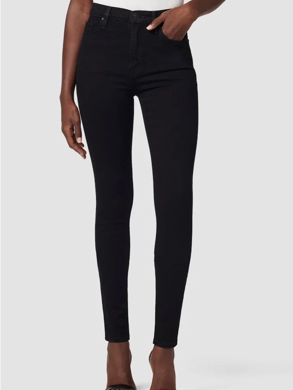 Hudson Jeans| High-Rise Black Denim Stretch Skinny Jeans Sz 26